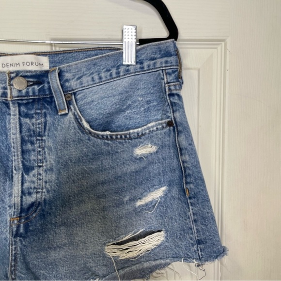 Denim Forum The Ex-Boyfriend Hi-Rise Denim
Short in Picture this Blue Sz 30 - Picture 2 of 10